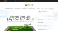 Desktop Screenshot of creditcanada.net