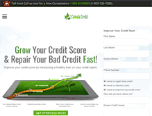 Tablet Screenshot of creditcanada.net